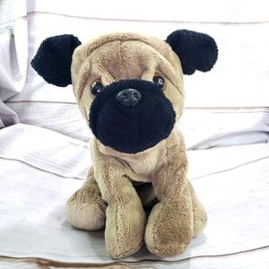 Aurora World People Pals Pug Dog Plush Stuffed Toy 11 Inch Vintage